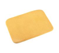 sourcing map Tapis de séchage à vaisselle en microfibre, 40 x 30 cm, tapis d'égouttoir à vaisselle pour comptoir, séchage rapide, jaune
