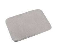 sourcing map Tapis de séchage à vaisselle en microfibre, 40 x 30 cm, tapis d'égouttoir à vaisselle pour comptoir, séchage rapide, gris