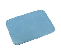 sourcing map Tapis de séchage à vaisselle en microfibre, 40 x 30 cm, tapis d'égouttoir à vaisselle pour comptoir, séchage rapide, bleu