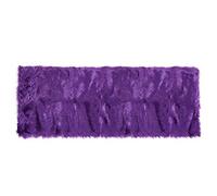 sourcing map Tapis rectangulaire imitation peau de mouton Violet 60 x 150 cm