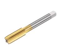 sourcing map Taraud à Fileter Droit Cannelure Raccords M12 x 1 Métrique Gauche Main Titane Revêtu M35 Cobalt Haute Vitesse Acier Machine Filet Fraisage Vis