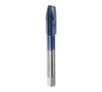 sourcing map Taraud à Pointe en Spirale M12 x 1,75 Tarauds à Filetage Bleu | M35 en Acier Rapide (HSS), avec Revêtement en Nitrure de Titane, Perçage de Vis à Machine Métrique