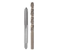 sourcing map Taraud & Embout Ensembles, M6 x 0.75 H2 Droit Cannelure Machine Fil Taraud Fraisage, 5.2mm M35 Cobalt Haut Vitesse Acier (HSS-CO) Foret Hélicoïdal