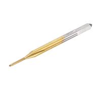 sourcing map Taraud Métrique Fil Fraisage M1 x 0,25 Titane Revêtement Cobalt HSS Haute Vitesse Acier 3 Droit Cannelures Machine Micro Vis Fil Taraud pour Montres et Horloges