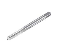 sourcing map Taraud Pas à Gauche Fil Fraisage M5 x 0,8 Métrique HSS H2 | Main Machine Haute Vitesse Acier Non Couché 3 Droit Cannelures Vis Taraud H2 Tolérance