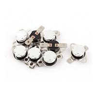 sourcing map Température Interrupteur Thermostat KSD301 250V 10A 75°C NC 8Pcs