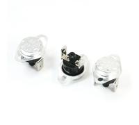 sourcing map Thermostat Température Interrupteur Manuelle Réinitialisation Normal Fermé 250V 10A 125°C 3Pcs