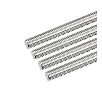 sourcing map Tige Filetée M12 x 160mm Acier Inoxydable 304, 1.75mm de Pas Filetage Droite 4Pcs Tiges Entièrement Fileté pour Projets de Bricolage