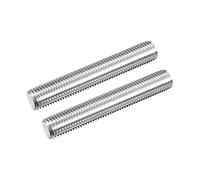 sourcing map Tige Filetée M16 x 100mm Acier Inoxydable 304, 2mm de Pas Filetage Droite 2Pcs Tiges Entièrement Fileté pour Projets de Bricolage