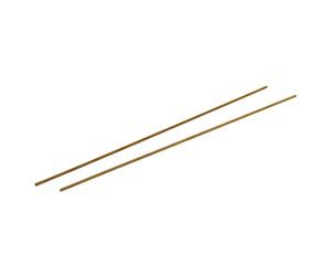 sourcing map Tige Filetée M2.5 x 250mm Laiton, 0.45mm de Pas, 2Pcs Boulons Filetés pour Projets de Bricolage