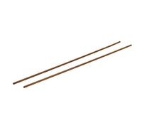 sourcing map Tige Filetée M3 x 250mm Laiton, 0.5mm de Pas, 2Pcs Boulons Filetés pour Projets de Bricolage
