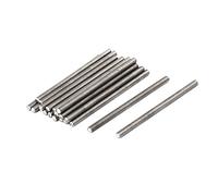 sourcing map Tige Filetée M3 x 50mm Acier Inoxydable 304, 0.5mm de Pas, 20Pcs Tiges Entièrement Fileté pour Projets de Bricolage