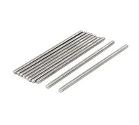 sourcing map Tige Filetée M4 x 100mm Acier Inoxydable 304, 10Pcs Tiges Entièrement Fileté pour Projets de Bricolage