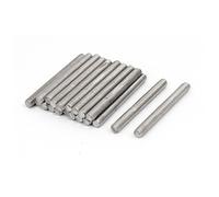 sourcing map Tige Filetée M5x50mm Acier Inoxydable 304 Entièrement Filetée Tige Ton Argent Goujons 20Pcs