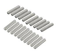 sourcing map Tige Filetée M6 x 30mm Acier Inoxydable 304, 20Pcs Tiges Entièrement Fileté pour Projets de Bricolage