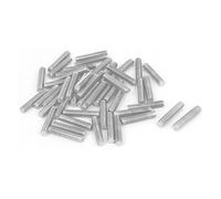 sourcing map Tige Filetée M6 x 30mm Acier Inoxydable 304, 50Pcs Boulons Filetés pour Projets de Bricolage
