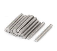 sourcing map Tige Filetée M6x50mm Acier Inoxydable 304 Entièrement Filetée Tige Goujons 20Pcs