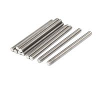 sourcing map Tige Filetée M8 x 110mm Acier Inoxydable 304, 1.25mm de Pas, 10Pcs Tiges Entièrement Fileté pour Projets de Bricolage