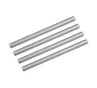 sourcing map Tige Filetée M8 x 110mm Acier Inoxydable 304, 1.25mm de Pas Filetage Droite 4Pcs Tiges Entièrement Fileté pour Projets de Bricolage