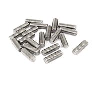 sourcing map Tige Filetée M8 x 25mm Acier Inoxydable 304, 1.25mm de Pas, 20Pcs Boulons Filetés pour Projets de Bricolage