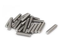 sourcing map Tige Filetée M8 x 35mm Acier Inoxydable 304, 1.25mm de Pas, 20Pcs Tiges Entièrement Fileté pour Projets de Bricolage