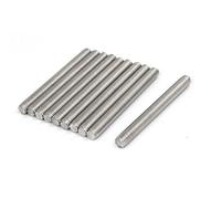 sourcing map Tige Filetée M8 x 80mm Acier Inoxydable 304, 1.25mm de Pas, 10Pcs Tiges Entièrement Fileté pour Projets de Bricolage