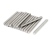 sourcing map Tige Filetée M8 x 80mm Acier Inoxydable 304, 1.25mm de Pas, 20Pcs Tiges Entièrement Fileté pour Projets de Bricolage