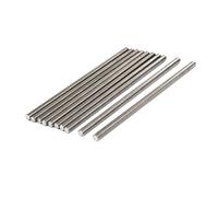 sourcing map Tige Filetée M8x200mm Pas 1,25mm 304 Entièrement Acier Inox Tige Fileté 10Pcs