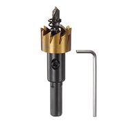 sourcing map Trou Scie 19mm (3/4") M35 HSS (Haute Vitesse Acier) Titane Revêtu Foret Morceau Coupeur Ouvreur pour Inox Acier Aluminium Alliage Métal Bois Plastique