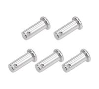 sourcing map Trou Unique Goupille Blocage 10mm x 25mm Tête Plate 304 Acier Inoxydable Blocage Goupille 5Pcs