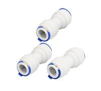 sourcing map Tube 3/8" à 3/8" Tube Raccords Push Connexion Rapide 3pcs pour système eau RO
