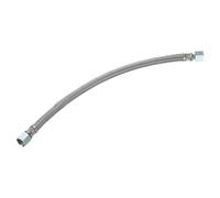 sourcing map Tube d'échappement pour compresseur d'air, filetage de 1,5 cm, diamètre de filetage de 40,6 cm de long, tuyau en acier inoxydable, accessoires de rechange (bouche évasée)