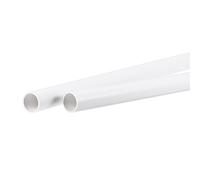 sourcing map Tube PVC Rigide Blanc Tuyau 13mm ID 15mm OD 50cm Tube Plastique PVC Pipe 2Pcs Pour Conduite d'Eau, Artisanat, Décoration, Manchon de Câble