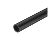 sourcing map Tube rond rigide en PVC - 16 mm x 20 mm x 20 cm (DI x DE x L) - Noir - Résistant aux impacts - Pour tuyau d'eau, travaux manuels, manchon de câble