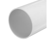 sourcing map Tube rond rigide en PVC de 5,5 pouces, tuyau de plomberie, matériel de tuyauterie 129,2 mm DI 140 mm DE 20 cm/8" de longueur, blanc, haute résistance aux chocs pour tuyaux d'eau