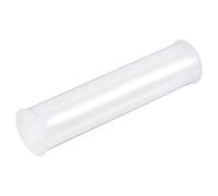 sourcing map Tube transparent de stockage petit tube rond en plastique avec bouchons conteneur rigide de bouteille 41.6x43x200mm/8 pouces diamètre pour l'article stocké