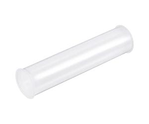 sourcing map Tube transparent de stockage petit tube rond en plastique avec bouchons conteneur rigide de bouteille 41.6x43x200mm/8 pouces diamètre pour l'article stocké