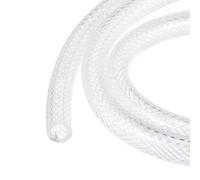sourcing map Tuyau d'arrosage tressé en PVC transparent 15,9 mm x 20,6 mm pour tubes industriels, pompes, diamètre intérieur de 1,6 cm
