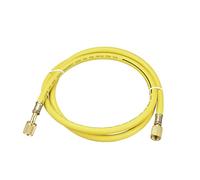sourcing map Tuyau Remplissage réfrigérants 1/4pouce Filetage 4.92Pi Longueur 600PSI Tube pour Entretien Réfrigération Climatiseur Domestique Jaune