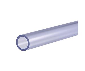 sourcing map Tuyau Rigide en PVC Rond Tube PVC 15mm Diamètre Interne 20mm Diamètre Externe 0.2m Transparent Bleu Haut Transparence pour Eau Tube Artisanats Présentoirs