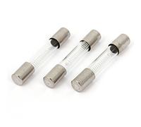 sourcing map Verre Tube Fusible 0,65A 5Kv 6x40mm 3Pcs pour Micro-Ondes Four
