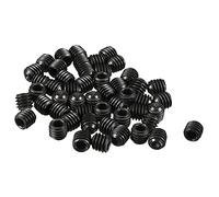sourcing map Vis à Six Pans Creux Sans Tête M4 x 4mm Acier Allié Noir 50Pcs | Ver à Cuvette