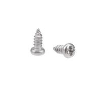 sourcing map Vis autotaraudeuses M2 x 5 mm Vis à tête cylindrique Phillips Boulons de Fixation en Acier Inoxydable 316 50Pcs