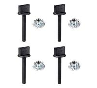 sourcing map Vis écrou T plastique filetage métrique M4x30mm 4Pcs