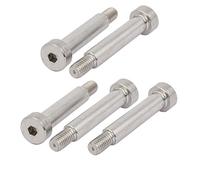 sourcing map Vis Épaule 10mm Ø 45mm long épaule M8 Filetée 5pcs