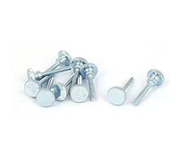 sourcing map Vis Moletée M3x20mm Acier Au Carbone Étape Vis À Main Plat Tête Moletée Pouce Boulons 10pcs