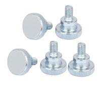 sourcing map Vis Moletée M5 x 8 mm tête moletée vis à tête boulons 18 mm de long zingué plat métrique 5 pcs