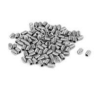 sourcing map Vis Pointeau Conique pour Poignée de Porte Vis Sans Tête Hexagonale M3x5mm Acier Inoxydable 100pcs