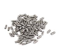 sourcing map Vis Pointeau Conique pour Poignée de Porte Vis Sans Tête Hexagonale M3x8mm Acier Inox 100pcs