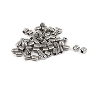 Vis sans tête à pointe conique SOURCING MAP Vis Pointeau Conique pour Poignée Porte Vis Sans Tête Hex M4 x 5mm inox 304 50pcs